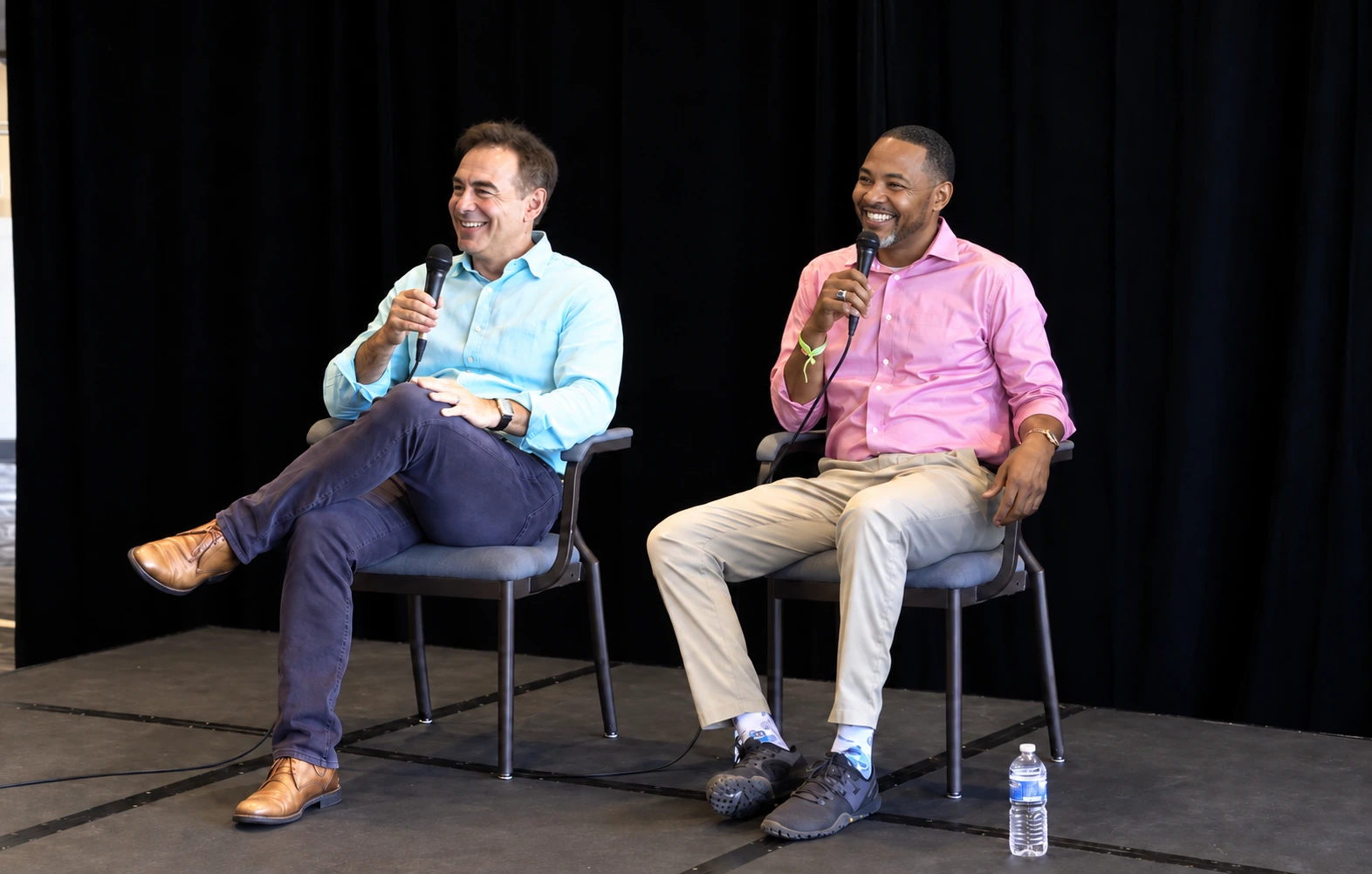 Rob Cook in conversation onstage