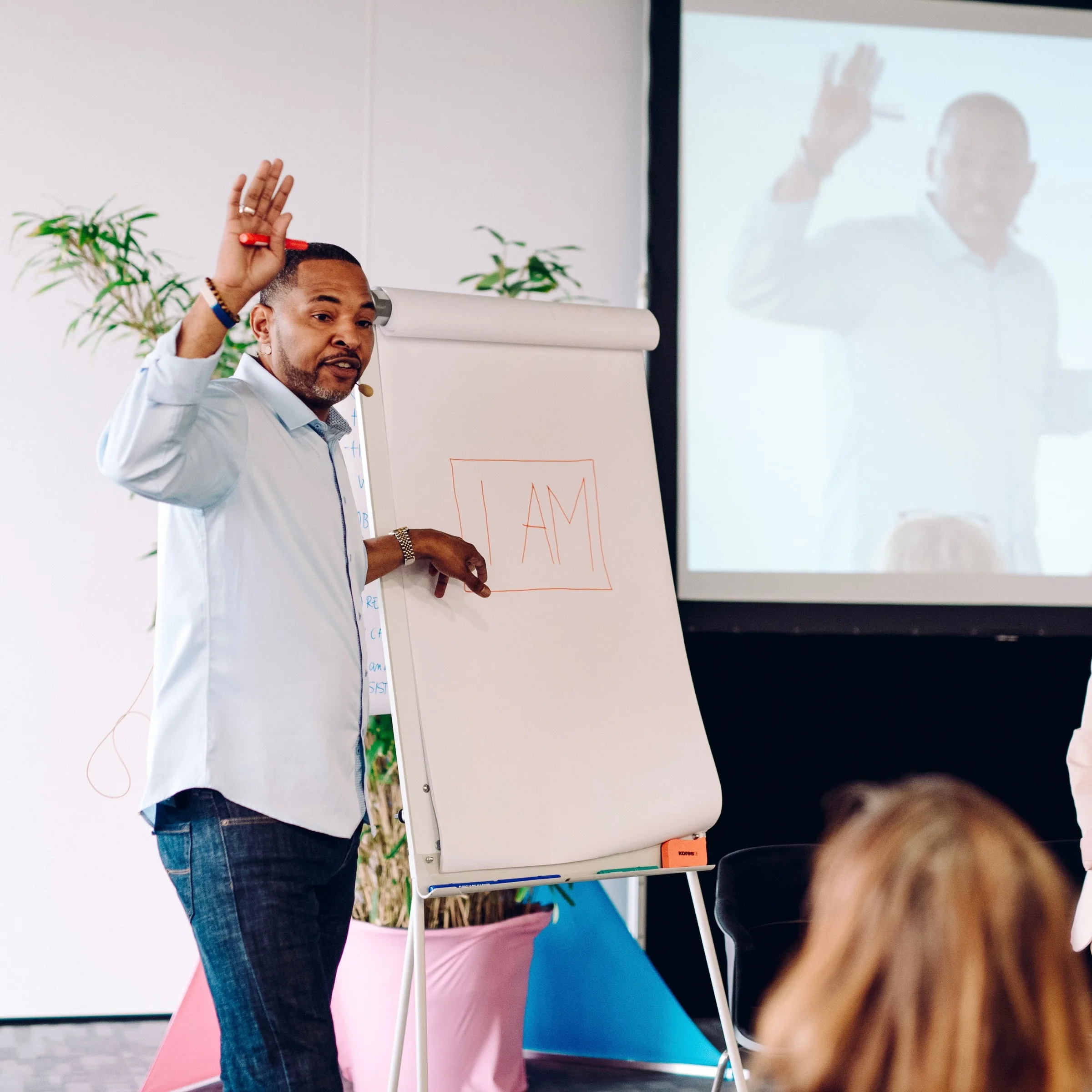 Rob Cook leading a workshop